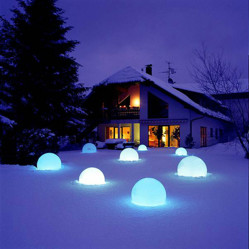 40cm LED Ball | Rainbow Orb LED Light 16 Diameter LED Decoration Sphere Waterproof Rechargeable OutdoorIndoor Use