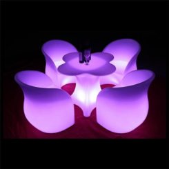 led light table | RGB 16 Colors Garden Patio Sets led furniture led chairs led light table rechargeable
