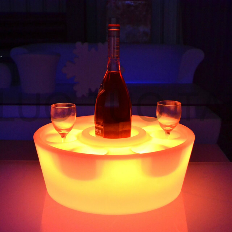 Rechargeable LED wine Tray | Swimming Pool Waterproof led light wine serving tray for Bar Night Club Party Decoration