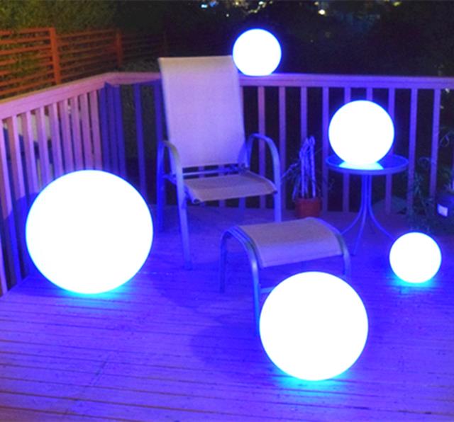 Solar LED Ball Light | 30cm 12 inch Build in Solar Board LED Ball Light outdoor