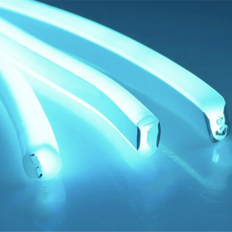360 degree led neon flex | Double Side 12v mini led neon flex light Silicone 816mm Custom ice blue neon light