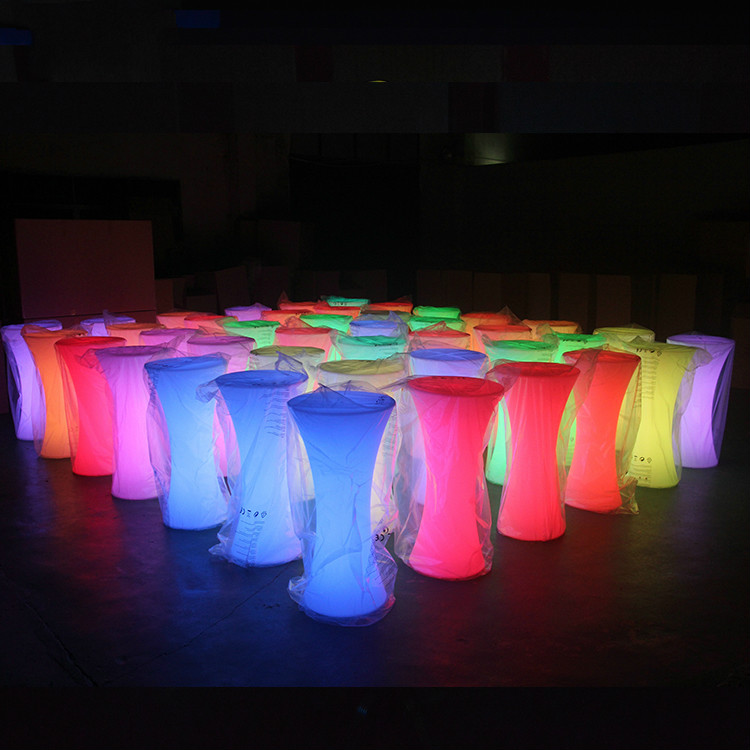 coffee table led furniture | LED High Table RGB Color Changing Glowing Wedding LED Table Decoration