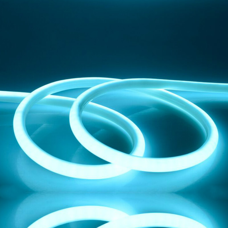 led neon flex tube light | Double Side 12v mini led neon flex light Silicone 816mm Custom ice blue neon light