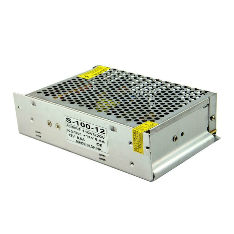 100 watt LED Power Supply | CE RoHs 12V 100w 86A LED Driver LED Strip Power Supply Aluminium Case