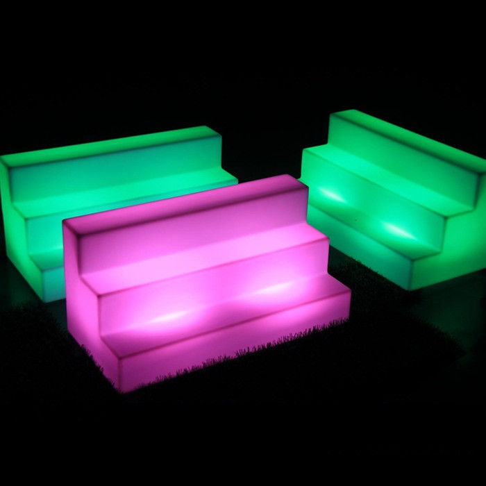 RGB Bottle Display | Bar Terraces wine display stand Outdoor Garden Rechargeable led bottle display for Parties