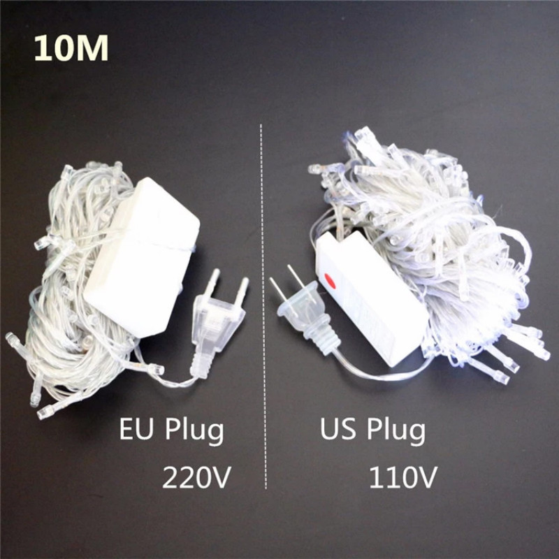 EU Plug UK Plug LED String | Multi Color PVC Cable rgb LED Decoration String Lights Energy Efficient Reliable Light LED Rope