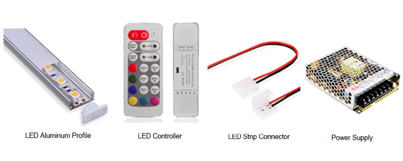 WS2812B LED Strip Accessories | Digital Flexible DC5V Programmable RGB ws2812b LED Strip SMD5050 Magic Dream Color