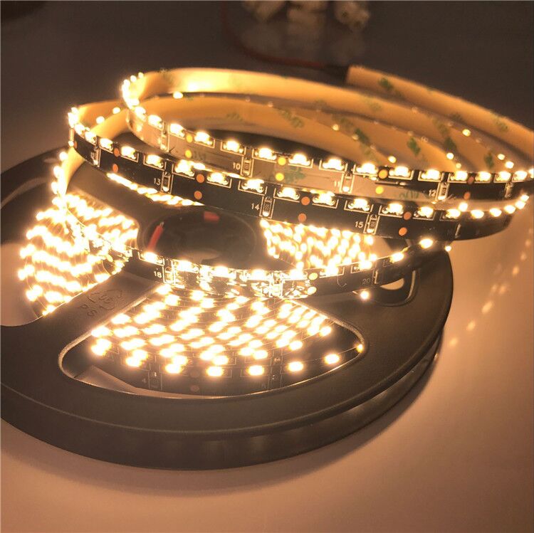 warm white led strip | Side Emiting LED Strip DC12V SMD 335 Black 2000k Warm White LED Strip Light