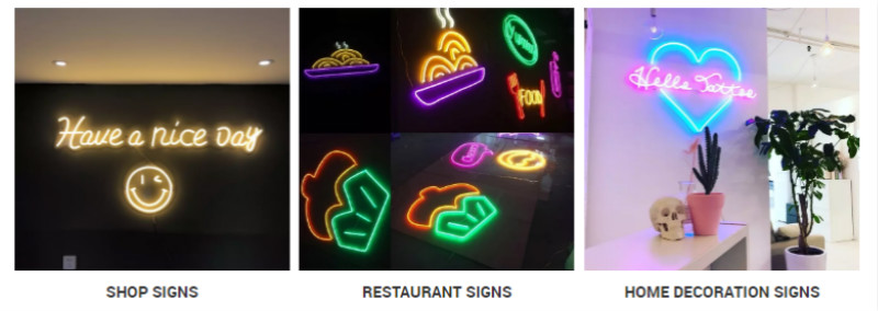 Neon Sign Application | Acrylic Neon Wall Art Sign LED Custom Logo Restaurant Home Shop Neon Sign China