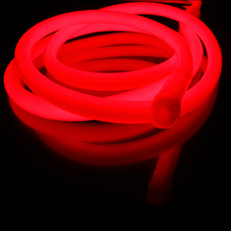 Red Neon | Anyview 360 Degree Red Color 16mm Round LED Neon Flex Strip Light SMD2835 Outdoor IP65