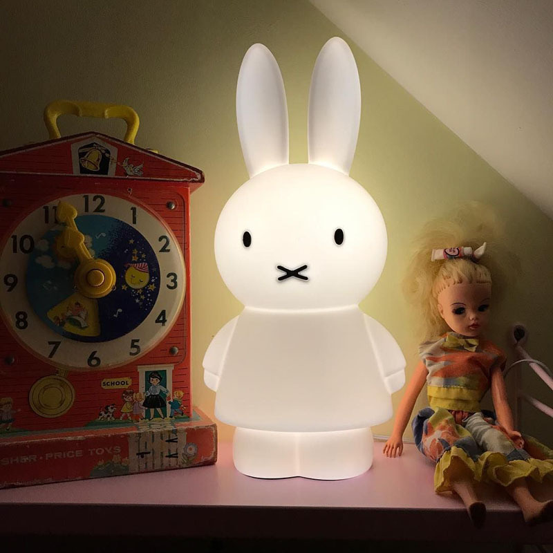 bedroom lamp | Miffy Rabbit Lamp Luminous Toy Baby Bedroom Sleeping Room Light LED
