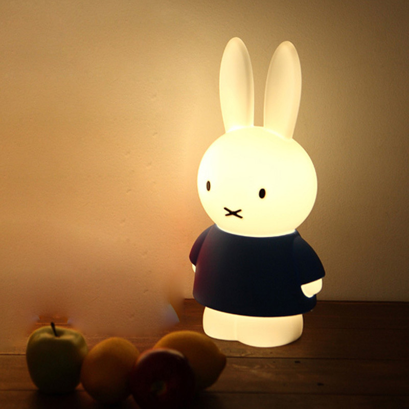 night lamp bedroom | Miffy Rabbit Lamp Luminous Toy Baby Bedroom Sleeping Room Light LED