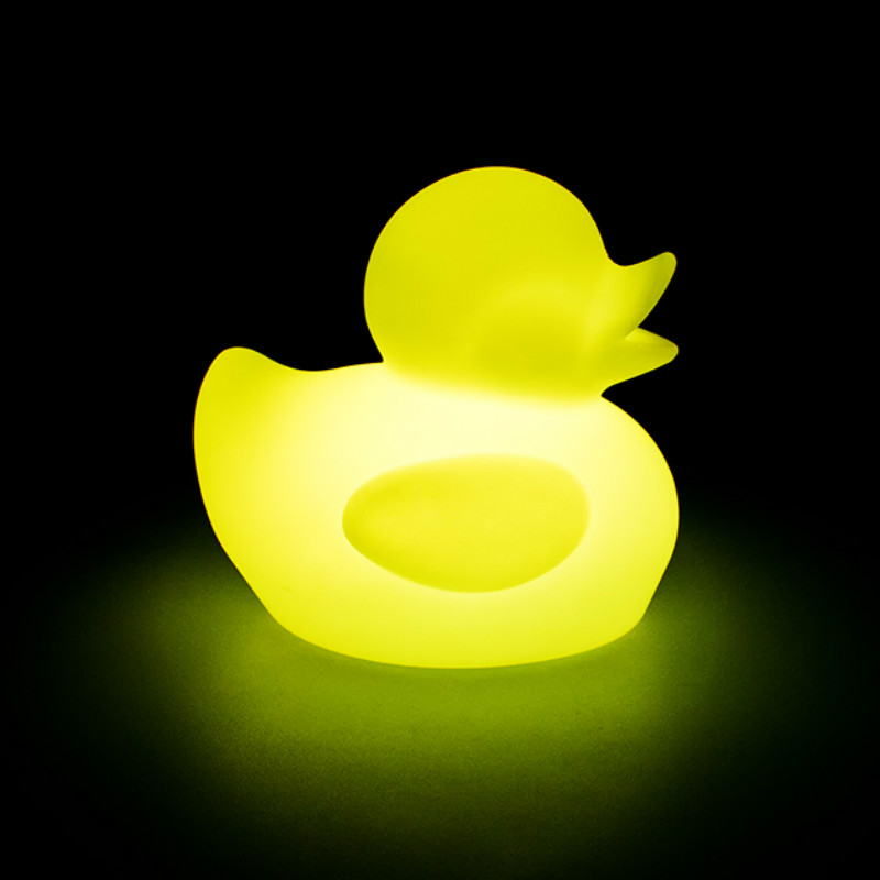light plastic yellow duck | Waterproof light up float duck 16 colors change illuminated decoration duck night light
