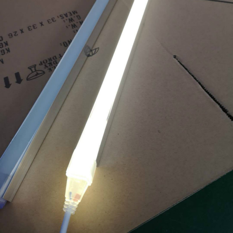 silicone led neon flex | 205255mm Square 24V Neon Flex LED Light Strip SMD 2835 with End Cap Connector Profile