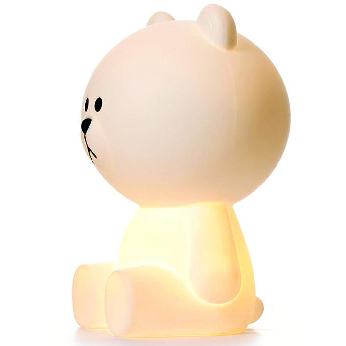 bear shaped light | 30cm Brown Bear Shaped Light Portable Dimming LED Bear Night Light with Plug