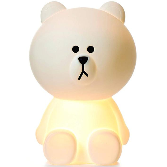 brown bear | 30cm Brown Bear Shaped Light Portable Dimming LED Bear Night Light with Plug