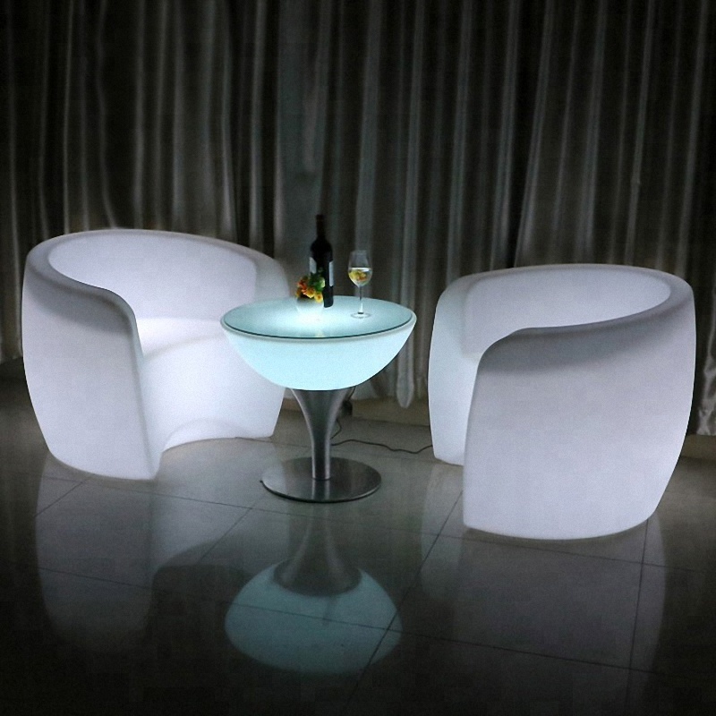 led chair bar | Plastic Rotomolding LED Furniture Garden Light Chair Bar Stool High Quality light table