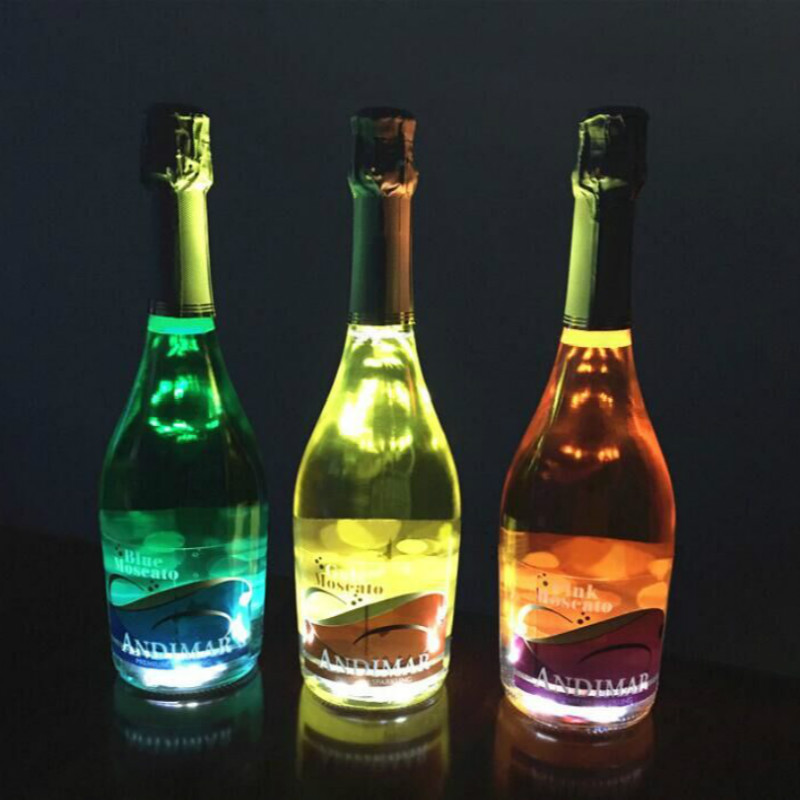 led bottle light with 3m sticker | Factory Wholesale LED Coaster Sticker Light Drink Cup Bottle OEM Available