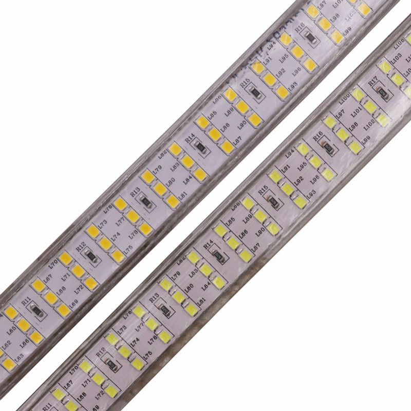 276Leds 2835 220V LED Strip | 276Ledsm SMD 2835 220V LED Strip Threw Row flexible Waterproof High Voltage LED Strip Light