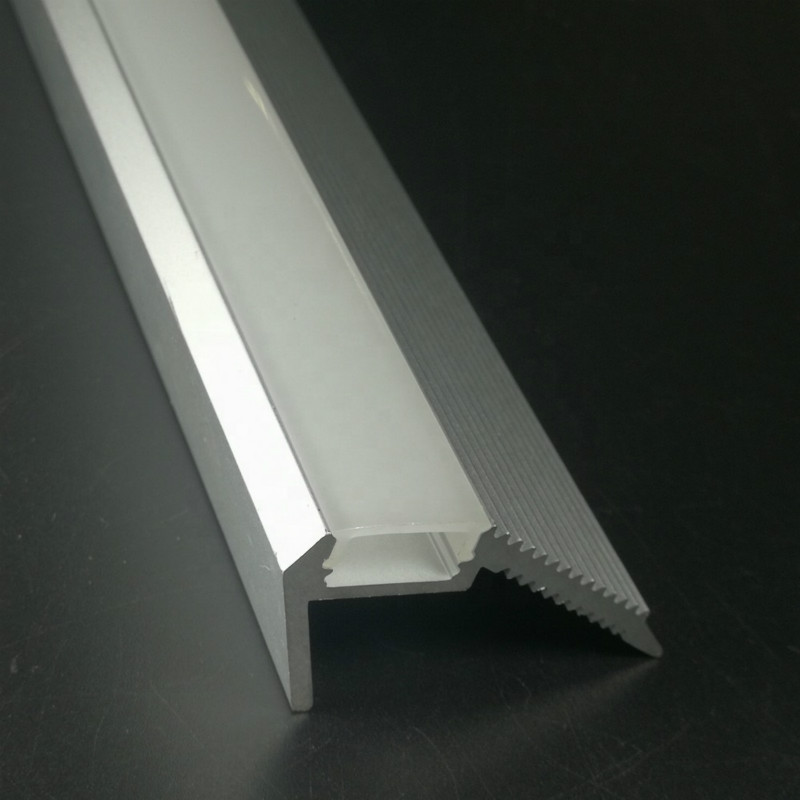 LED stair profile | Wholesale Aluminum Profile for Stair Mounted LED Stair Profile Light For Theater Cinema Stair Step Nosing Light
