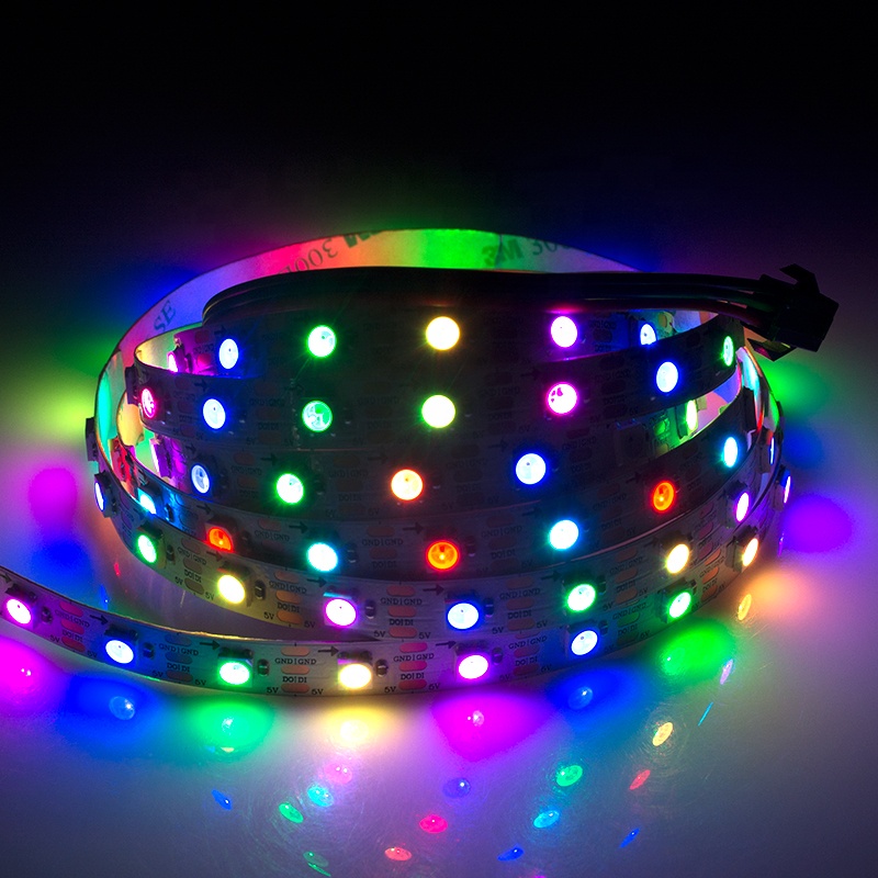 LC8812 LED Strip | WS2812B SK6812 APA104 LC8812B 5050 RGB Addressable Color Smart LED Strip Light DC5V