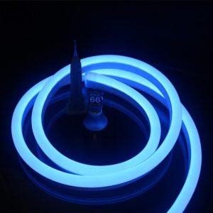 Modré neonové světelné proužky