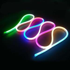 Lampe flexible au néon DMX | Dream Color Flexible résistant à l'eau Soft DMX LED Neon Rope Light Strip Bar 150FT