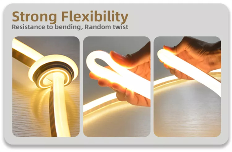 Lumière LED néon flexible | Lumières flexibles au néon 6500K ultra flexibles d'extérieur de lumière de mur de LED longue linéaire flexible élevée extérieure