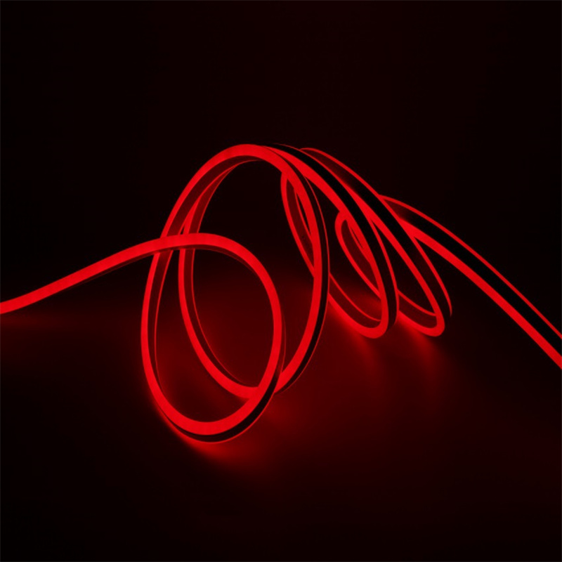 LED Neon Flex Light | 150ft 24V Red Flexible LED Neon Rope Light Indoor Outdoor Holiday Valentines Party Decor Lighting