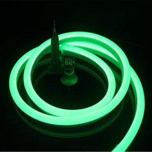 Tira de luz LED de neón verde