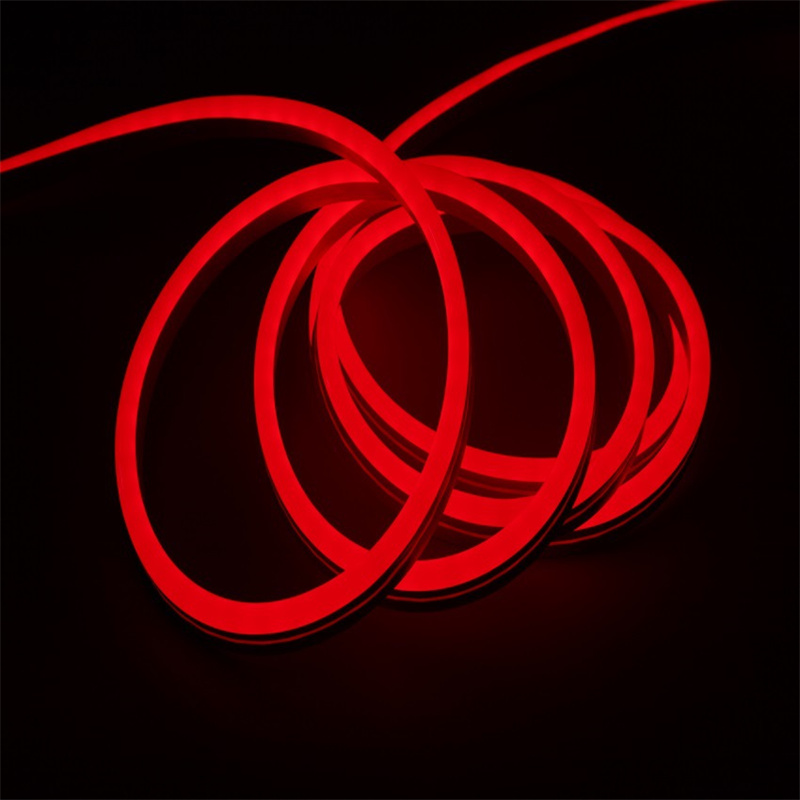Outdoor Neon Flex Light | 150ft 24V Red Flexible LED Neon Rope Light Indoor Outdoor Holiday Valentines Party Decor Lighting