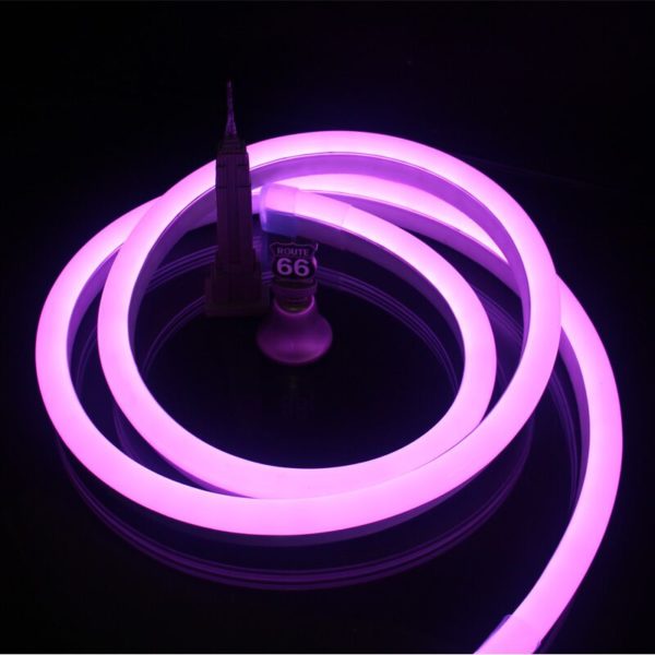 Purple Neon Light Strips | Purple Neon Signs Led Neon Light Art Decorative Lights Wall Decor for Children Baby Room Christmas Wedding Party Decoration