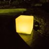 20cm LED Cube | 12 laddningsbart glöd LED-kubljus Stämningsbelysning Sovrumslampa 16 statiska färger 4 dynamiska modeller för inomhus utomhus