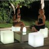 Cubo de luz LED de 30 cm | 60CM 100 muebles led irrompibles silla grande Magic Dic LED control remoto cubo cuadrado luz luminosa para exteriores