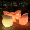 LED Table | RGB 16 Colors Garden Patio Sets led furniture led chairs led light table rechargeable