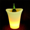 LED Ice Bucket | Factory whole sale LED plastic flashing Ice cooler Bucket for wine champagne beer