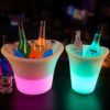 led beer bucket | Free Loge Print LED illuminated Ice Bucket Rechargeable with EU Plug
