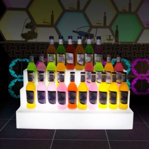 light up beer RACK | Party Event Bar Decoration Color changing Terraces led wine rack display with remote controller