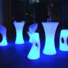 led furniture led table led chairs | LED High Table RGB Color Changing Glowing Wedding LED Table Decoration