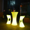 led lighting table | LED High Table RGB Color Changing Glowing Wedding LED Table Decoration