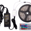 5050 LED Strip kit | 5M164 Ft 300leds 5050 rgb led strip kit with Flexible Strip Light 44 Key IR Remote Control Power Supply