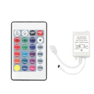 LED Strip Controller | SMD5050 3528 RGB LED Strip Light 24 Key RGB IR Remote Controller 12 24v
