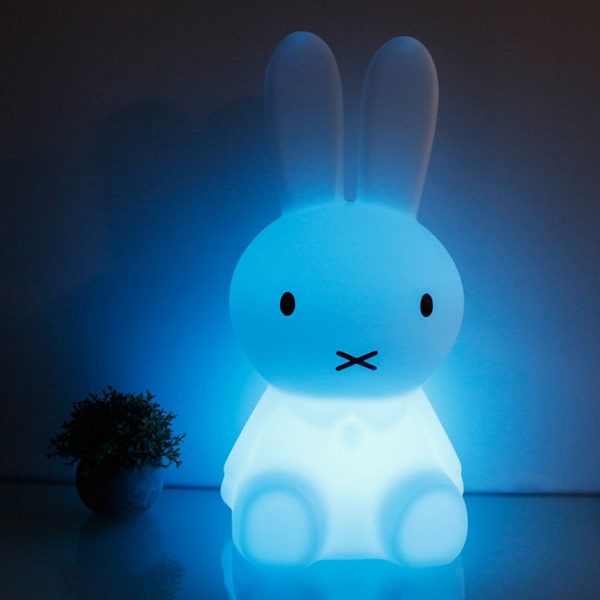 miffy night light | 50cm 16 Colors Change Miffy Lamp Rabbit LED Night Light Glow Furniture
