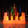 Terraces wine display | Bar Terraces wine display stand Outdoor Garden Rechargeable led bottle display for Parties