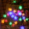 Snow led string | Outdoor 3m 20 Leds Party Decorative Snow Flakes LED Battery Operated Fairy String Light