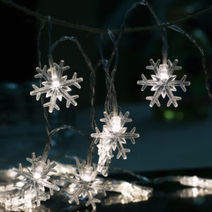 fairy led string light | Outdoor 3m 20 Leds Party Decorative Snow Flakes LED Battery Operated Fairy String Light