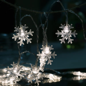 fee led lichtslinger | Outdoor 3m 20 Leds Party Decoratieve Sneeuwvlokken LED Batterij-aangedreven Fairy String Light