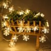 stringa di luci a led | Outdoor 3m 20 LED Party Decorativo Fiocchi di neve LED Stringa di luci a batteria