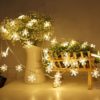 led string light | Outdoor 3m 20 Leds Party Decorative Snow Flakes LED Battery Operated Fairy String Light