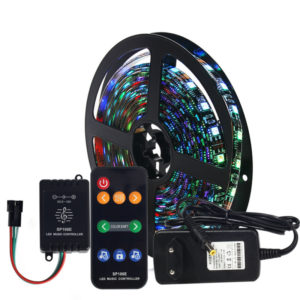 | Music Reactive LED Strip Sæt Dream Color WS2811 164ft RGB LED Strip 5050 Kit